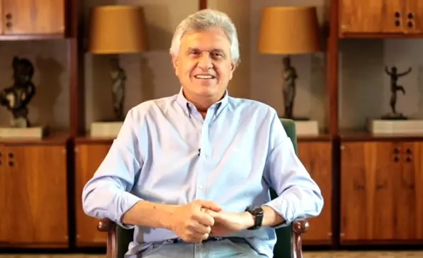 governador Ronaldo Caiado em vídeo