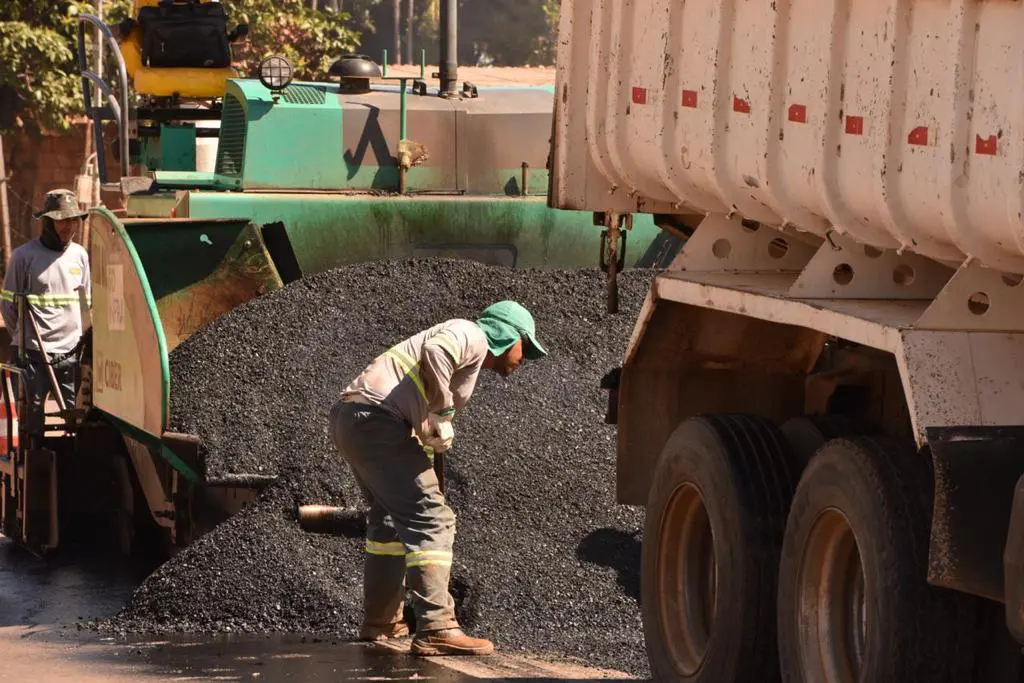 obras em rodovia