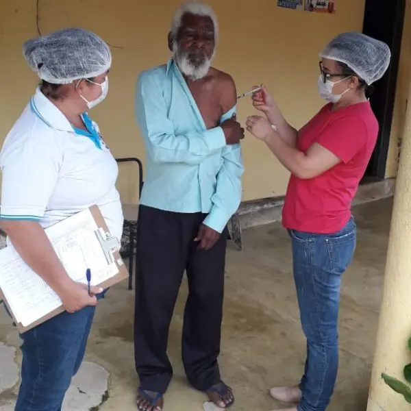 Vacinação contra Covid em quilombola