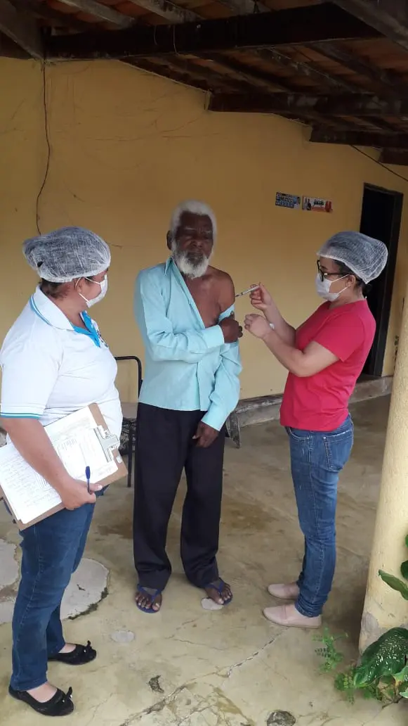 Vacinação contra Covid em quilombola