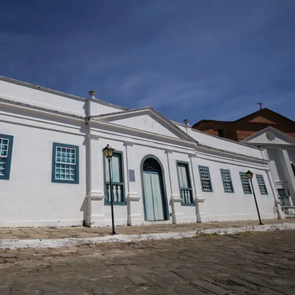 fachada do palácio conde dos arcos, em Goiás