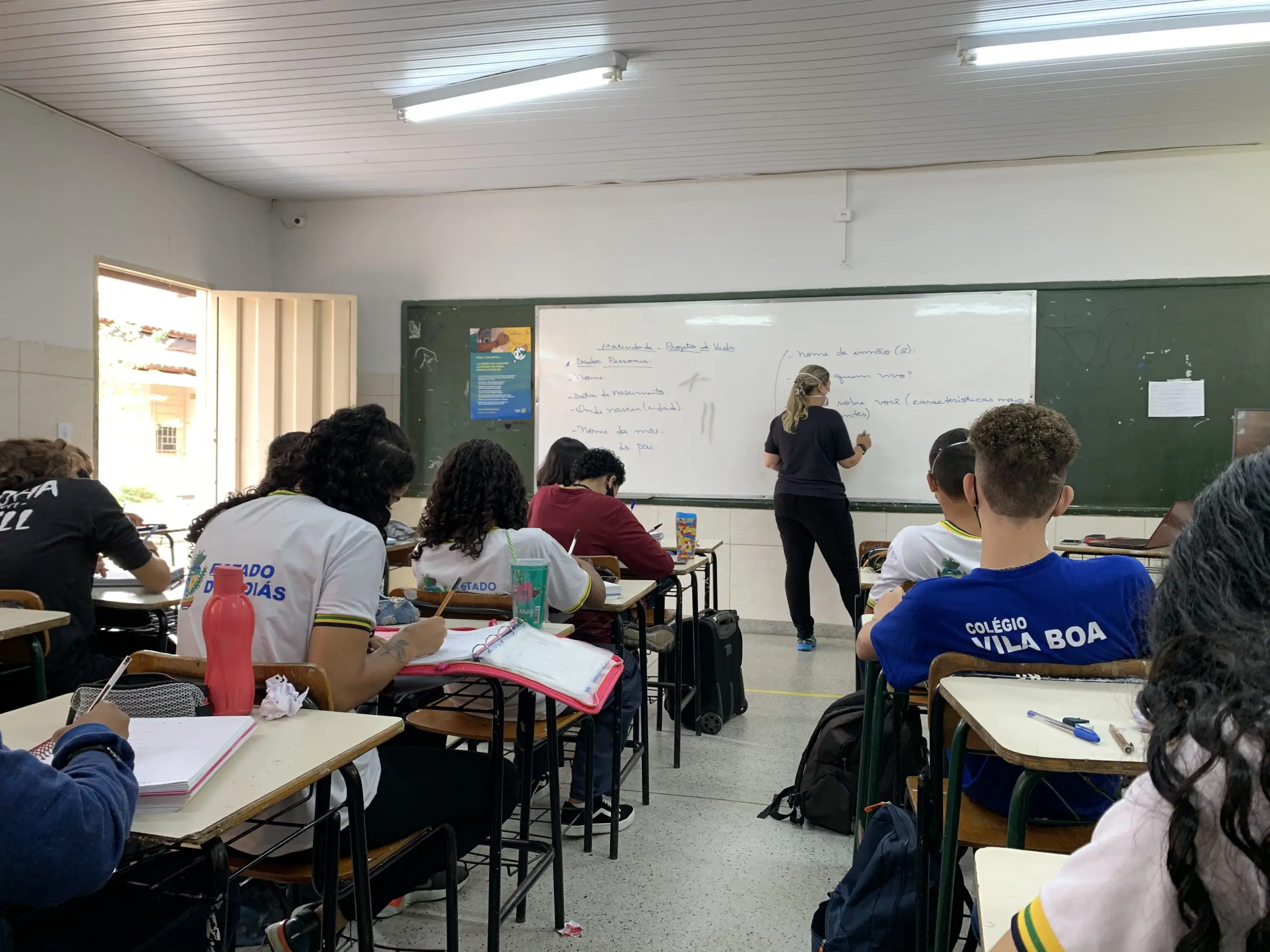 Aula de projeto de vida no c.e jardim vila boa