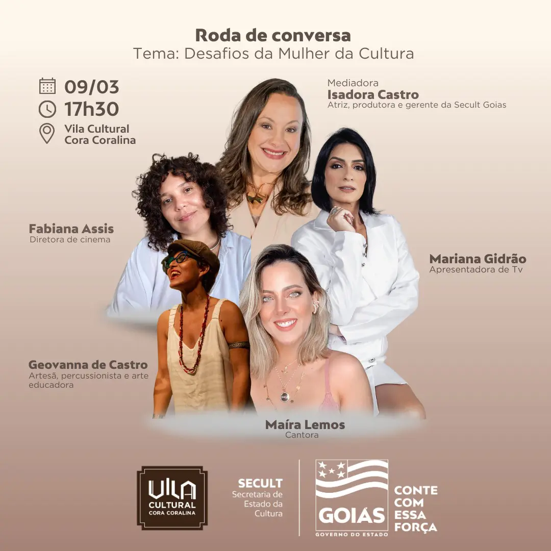 roda de conversa Desafios da Mulher da Cultura