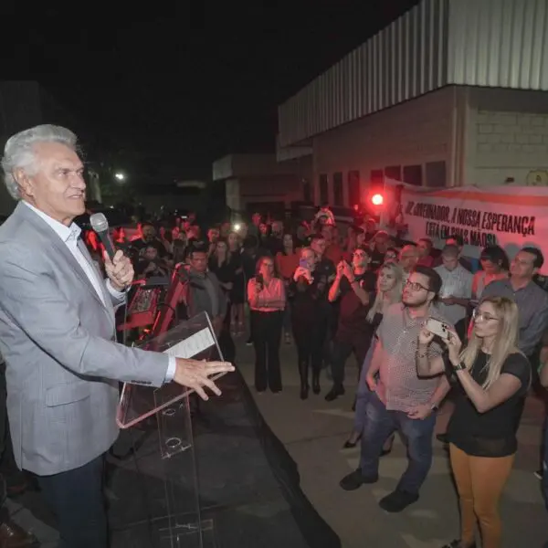 Caiado no evento da Polícia Civil