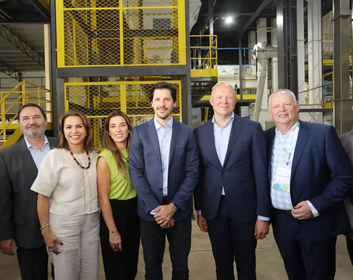 Daniel Vilela na inauguração da empresa holandesa em Itaberaí