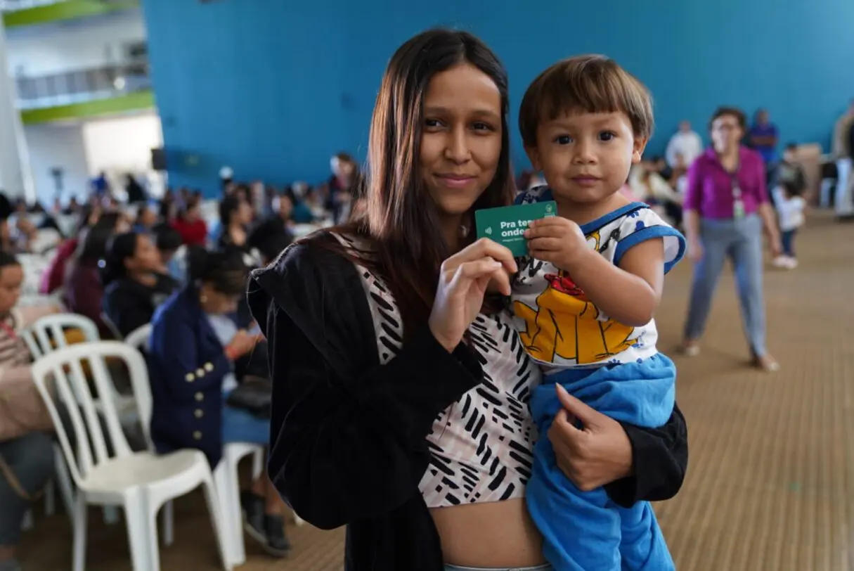 Família contemplada pelo programa Aluguel Social