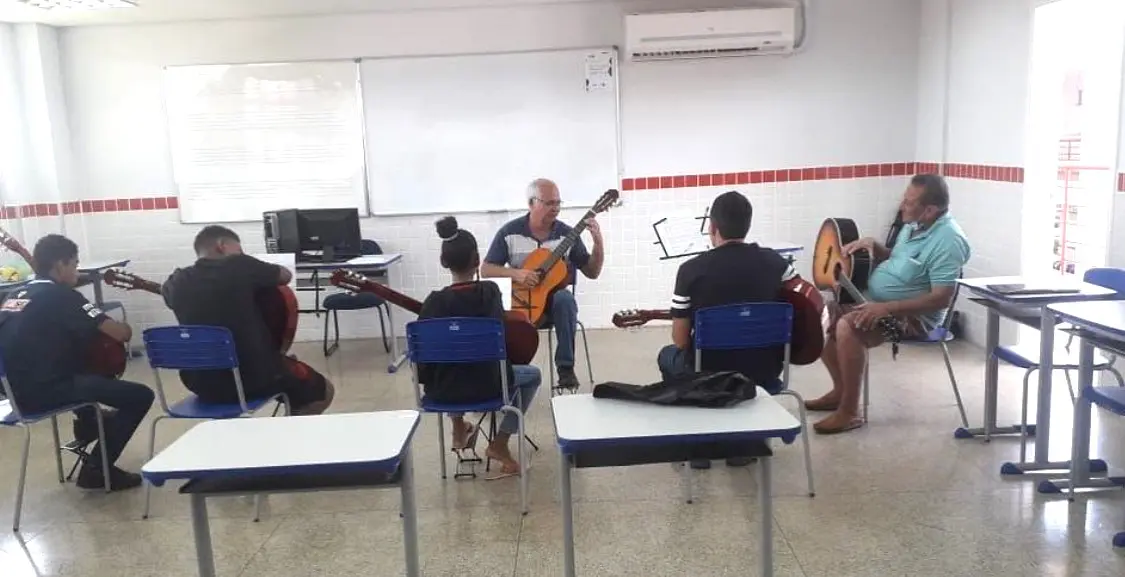 Núcleo do Basileu França em Trindade oferece 111 vagas em cursos de música