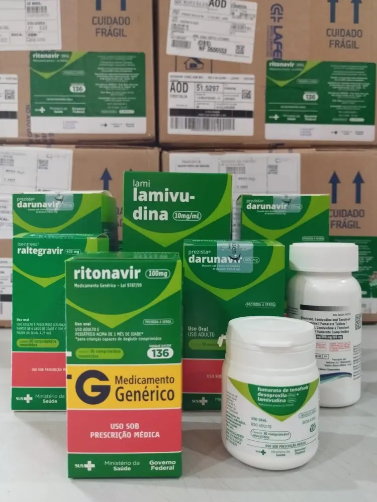 Medicamentos para pacientes com HIV