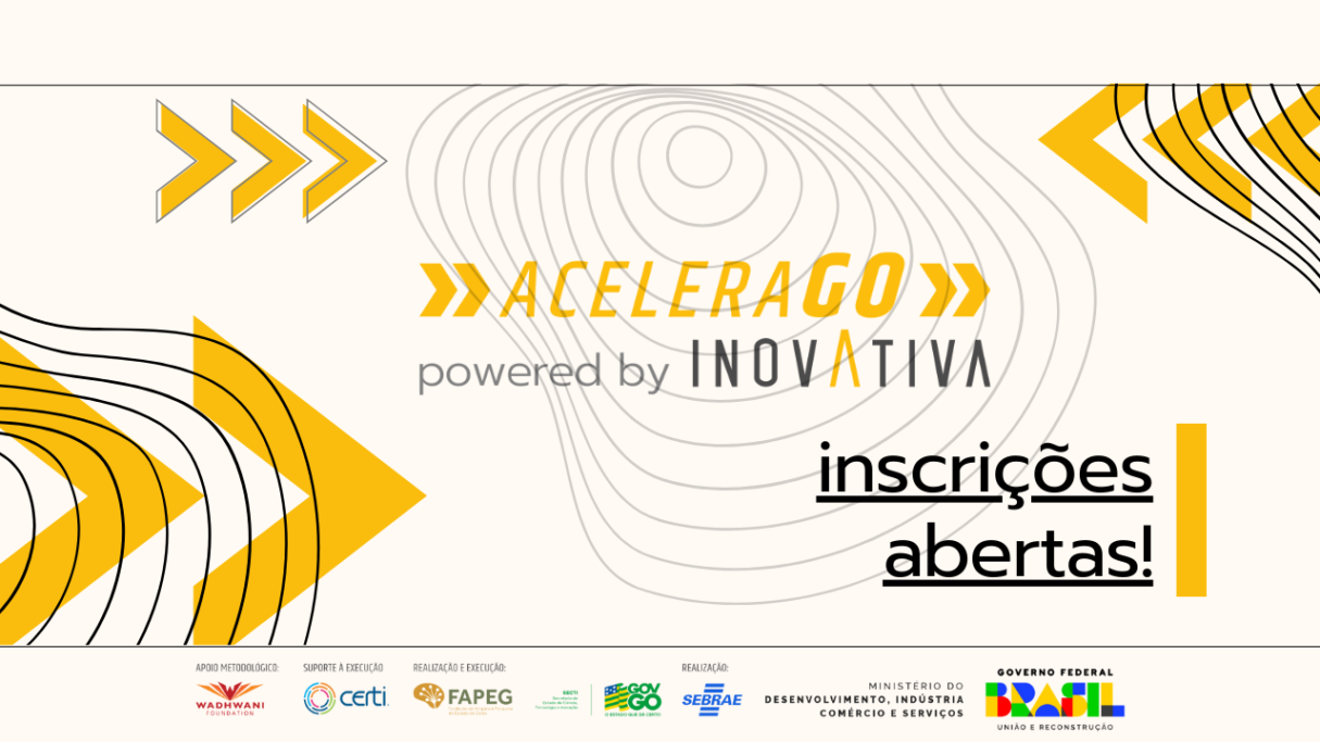 Abertas inscrições para o AceleraGO powered by InovAtiva