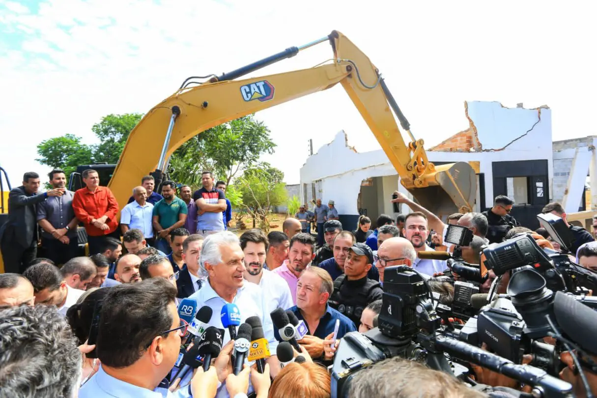 Ronaldo Caiado no lançamento do Distrito Agroindustrial Norberto Teixeira (Dianot)