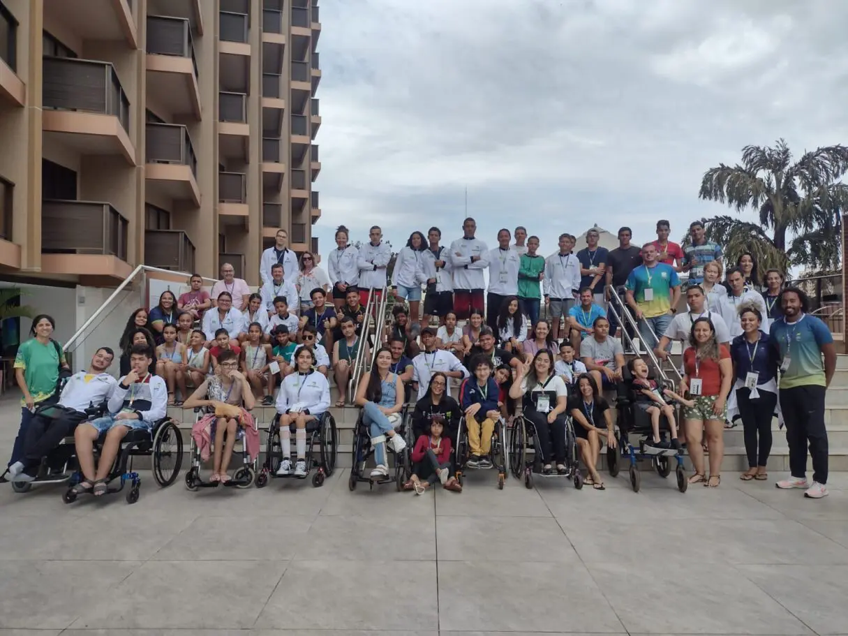 Equipe que irá para as Paralimpíadas Escolares