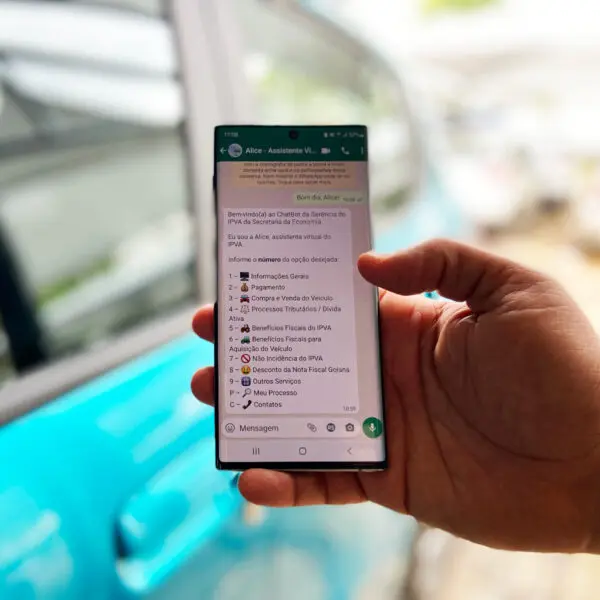 Assistente virtual tira dúvidas sobre IPVA pelo WhatsApp