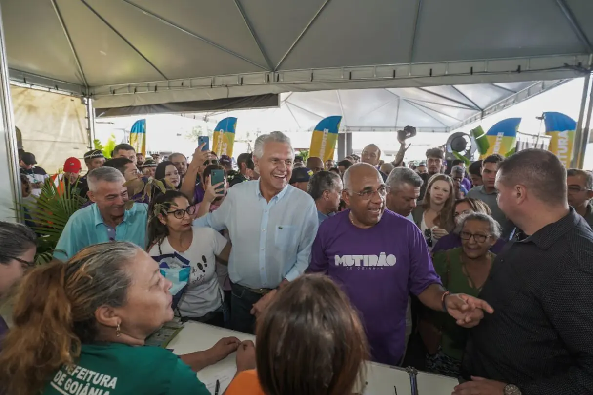 Caiado no Mutirão da Prefeitura de Goiânia