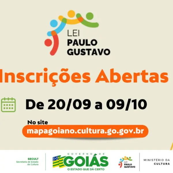 Cultura abre inscrições para editais da Lei Paulo Gustavo