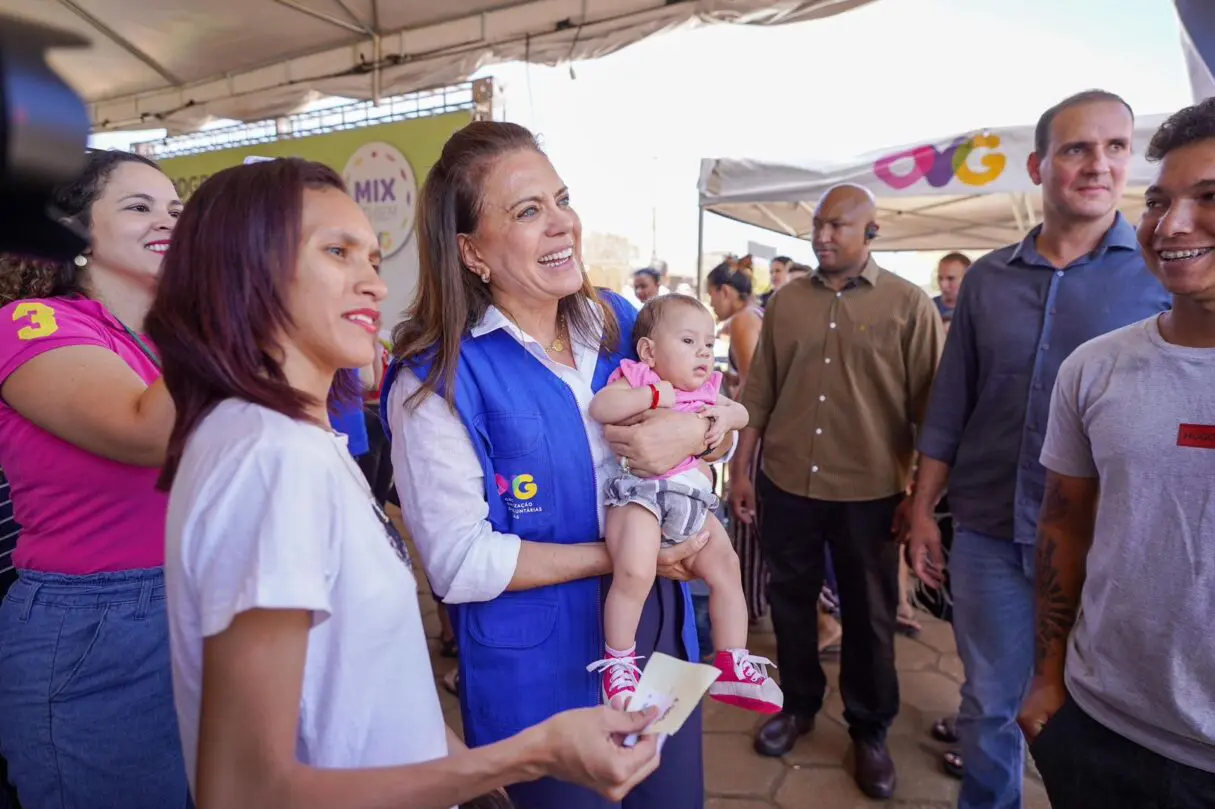 Gracinha Caiado durante evento em Catalão