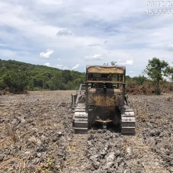 área de desmatamento em Buenolândia