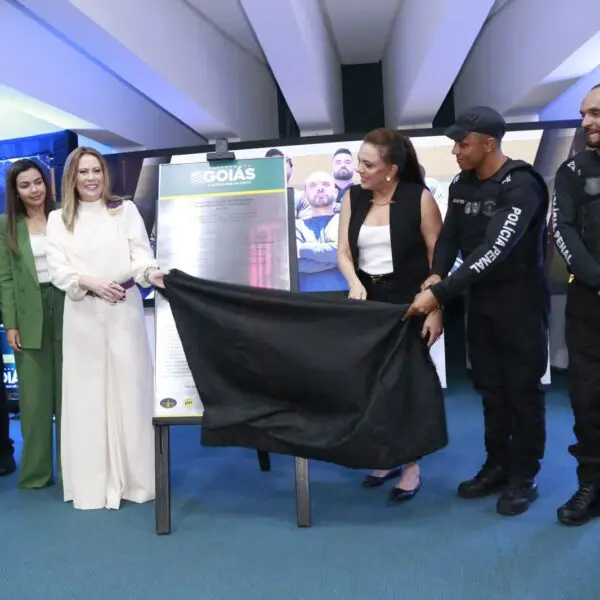 Gracinha Caiado na formatura de curso da Polícia Penal de Goiás