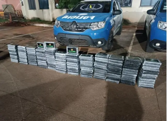 Polícia Militar apreende aproximadamente 150 kg de cocaína