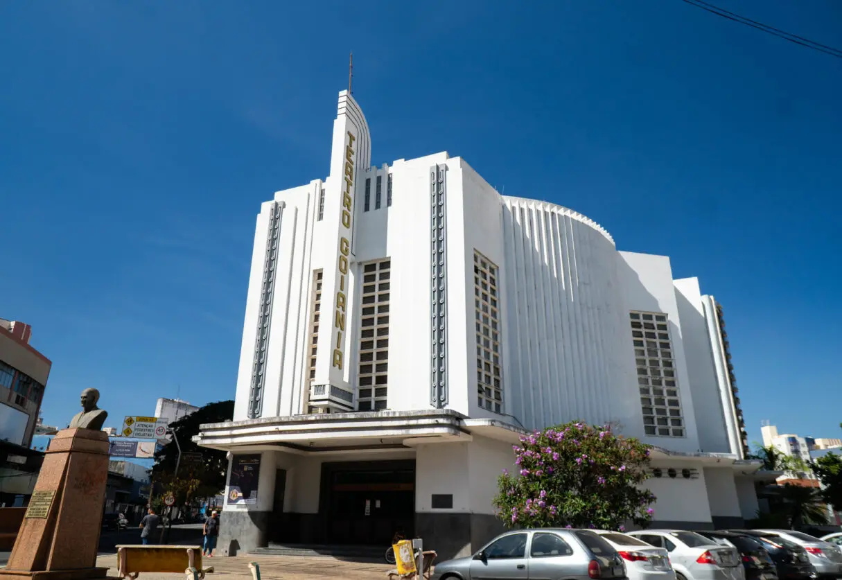 Fachada do Teatro Goiânia_teatro recebe Nilton Pinto e Tom Carvalho