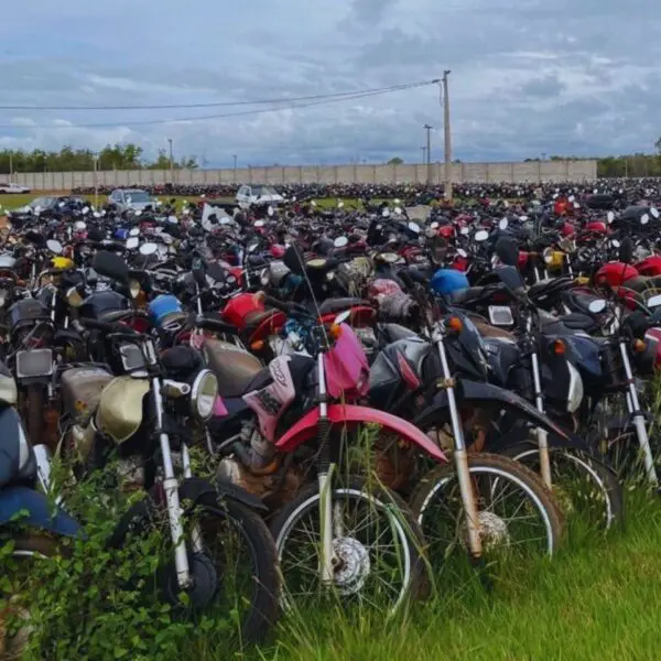 Detran disponibiliza visita a veículos e sucatas que vão a leilão