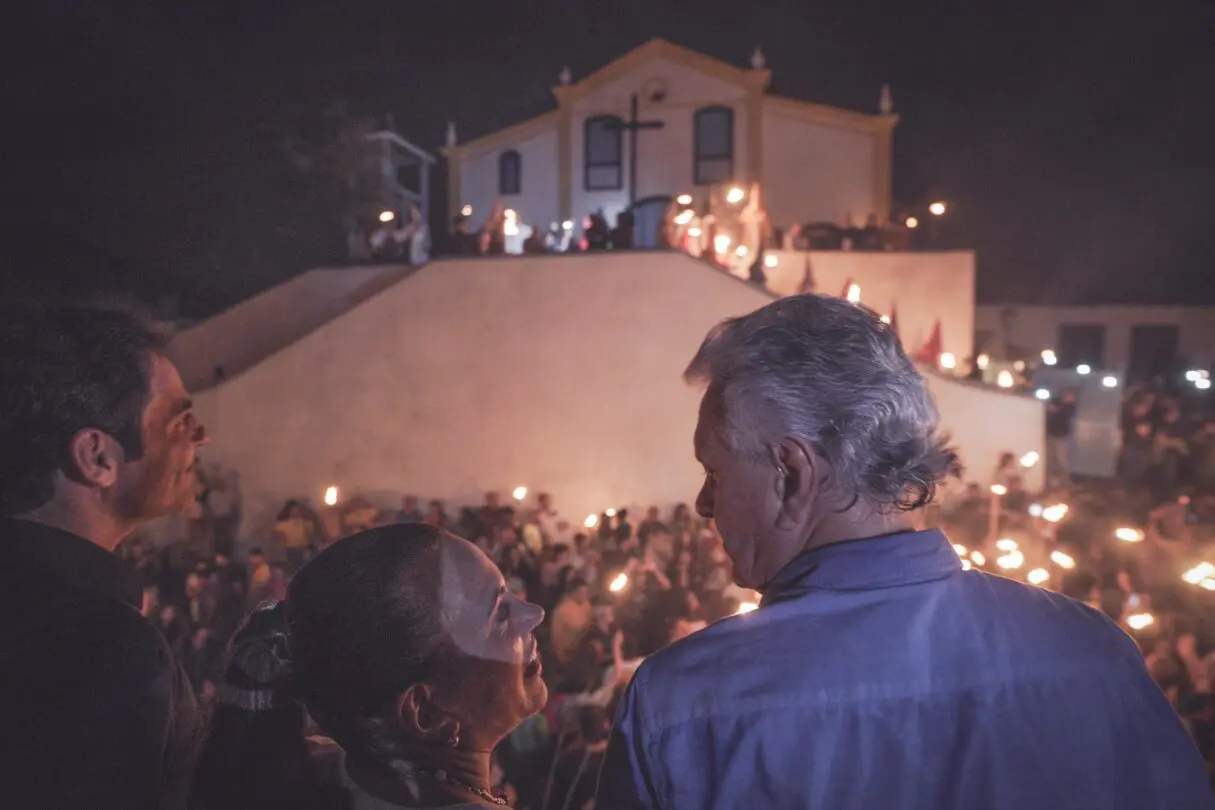 Gracinha e Caiado na Procissão do Fogaréu