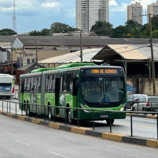 Ônibus elétricos circulando no Eixo Anhanguera