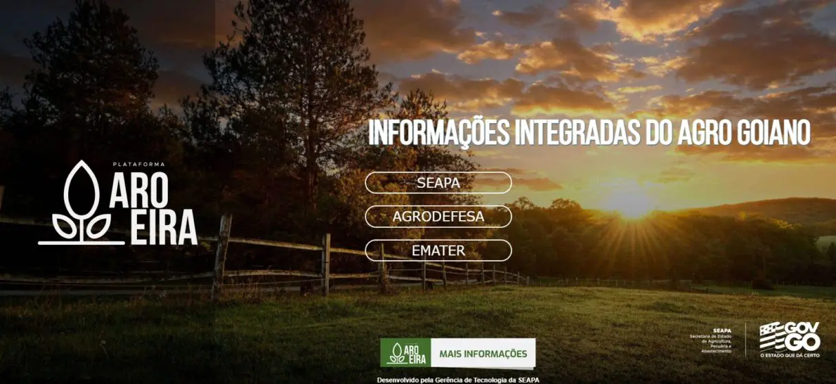 Plataforma Aroeira disponibiliza informações do agro goiano de forma integrada