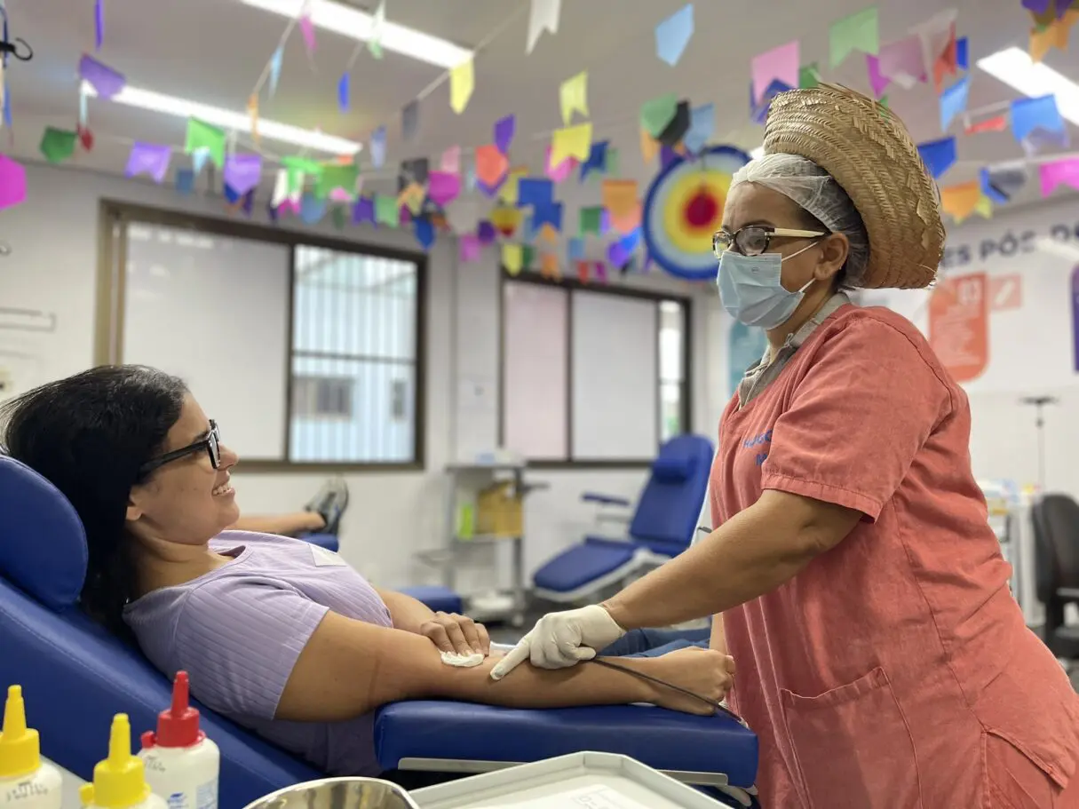 Banco de Sangue do Hugol celebra Dia do Doador com Arraiá Solidário