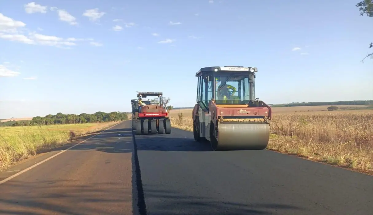 Obras nas GOs 220 e 516, em Perolândia, entram em fase final