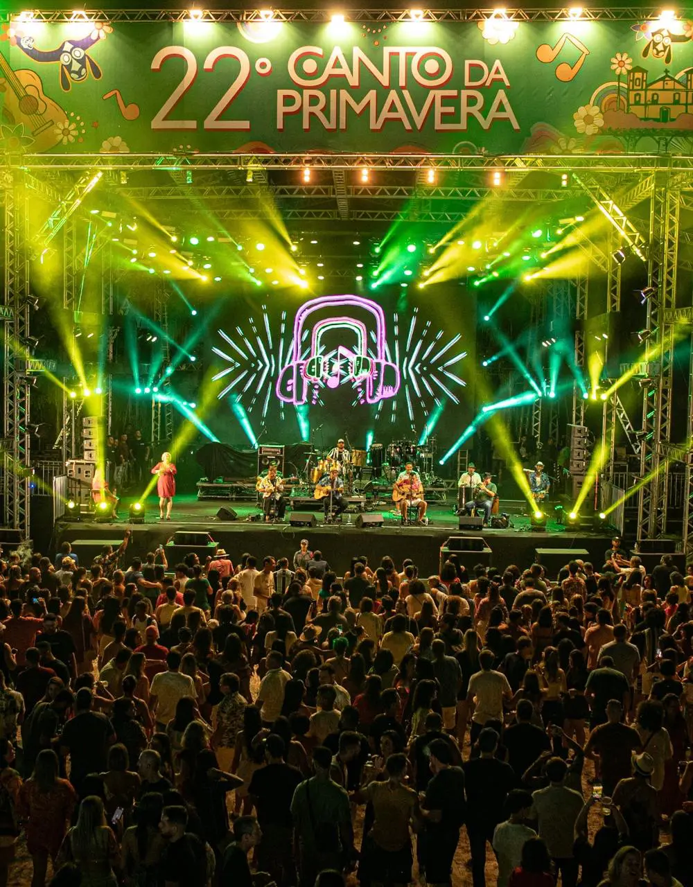 Público presente na edição 2023 do Canto da Primavera, em Pirenópolis