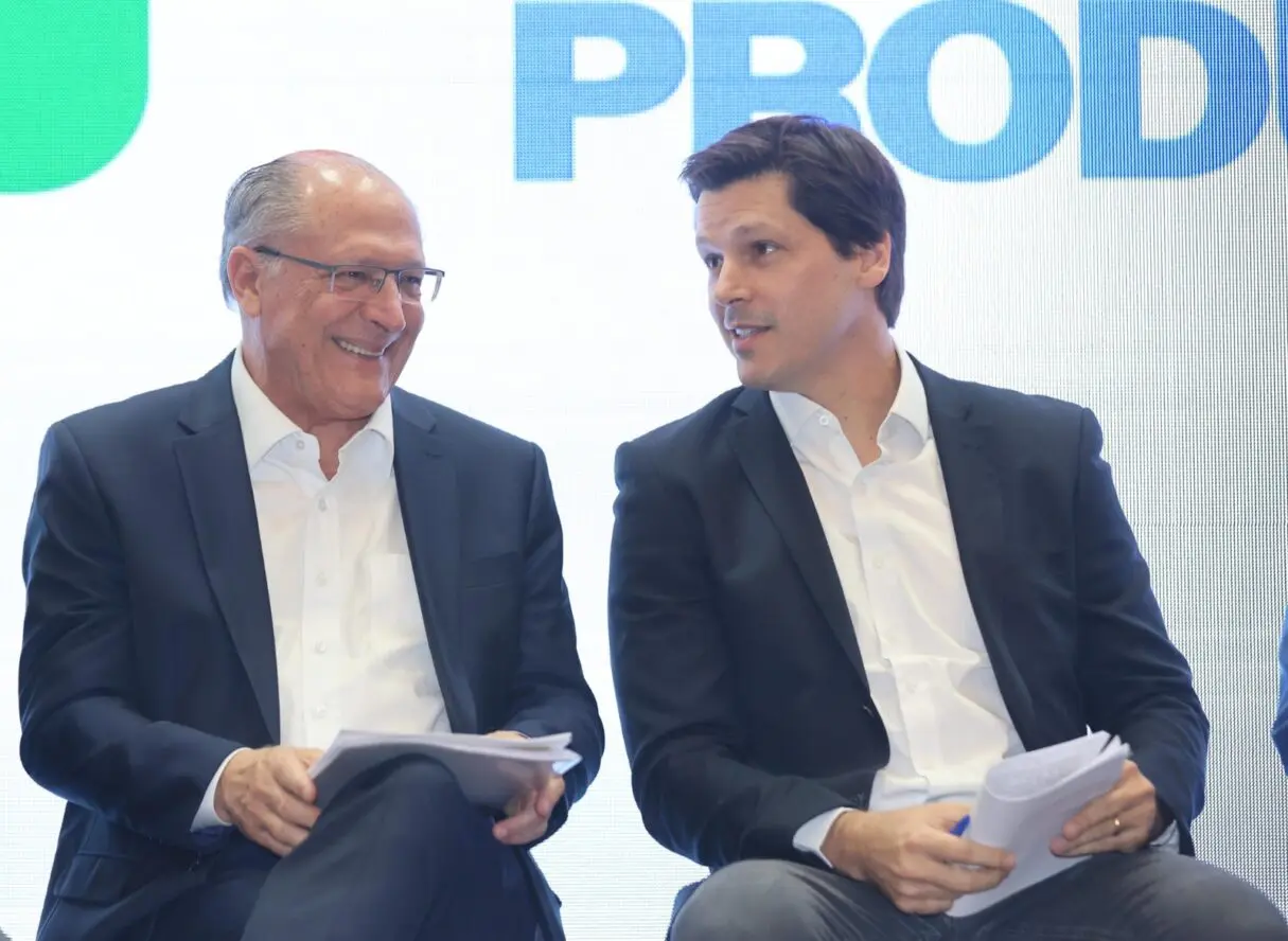 Daniel Vilea e Geraldo Alckmin no lançamento do programa Brasil Mais Produtivo-Jota Eurípedes