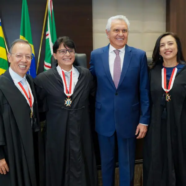 Ronaldo Caiada na posse de Desembargadores