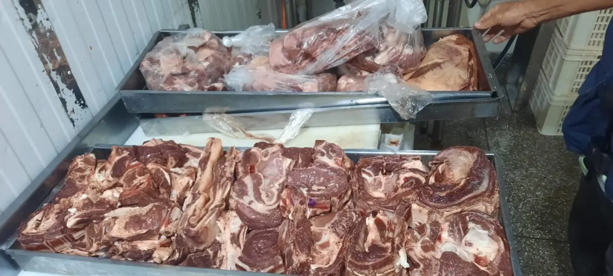 Carne apreendida pelo Procon_Procon Goiás