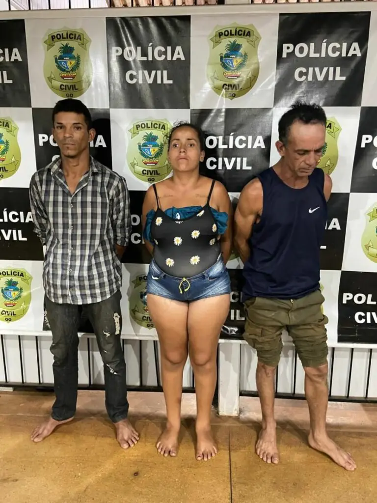 Trio furtava fieis em Trindade Foto SSP