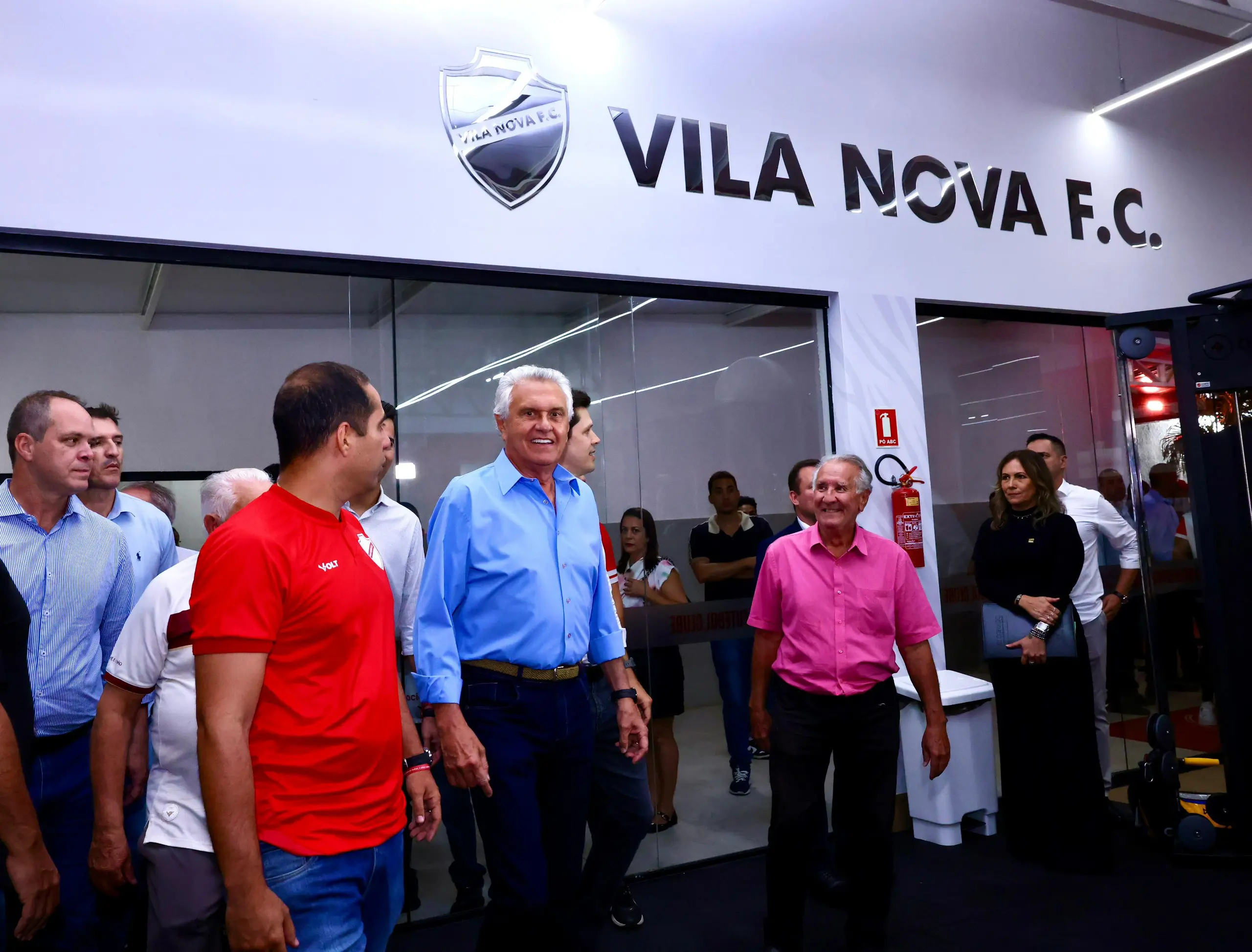 Ronaldo Caiado destaca investimentos no esporte na inauguração de Centro de Treinamento do Vila Nova (Foto: Adalberto Ruchelle)