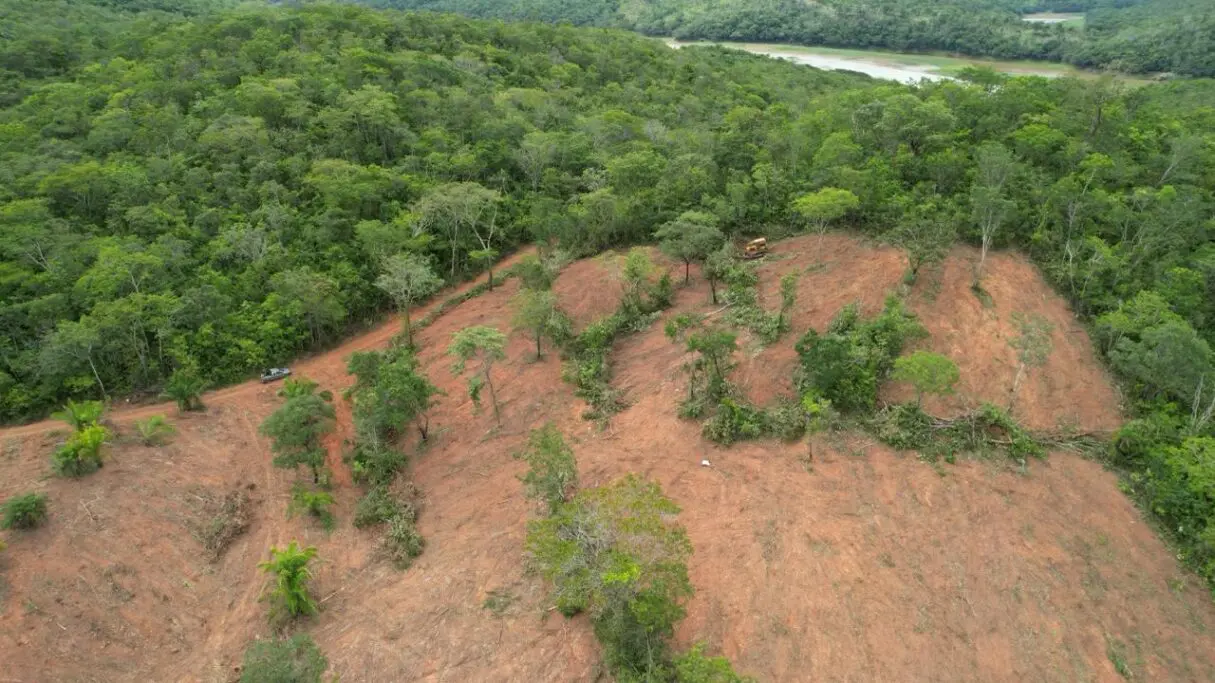 área de desmatamento em Goiás