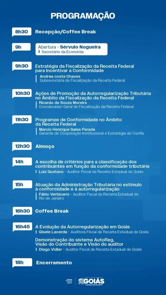 Receita Estadual discute autorregularização e conformidade tributária em seminário