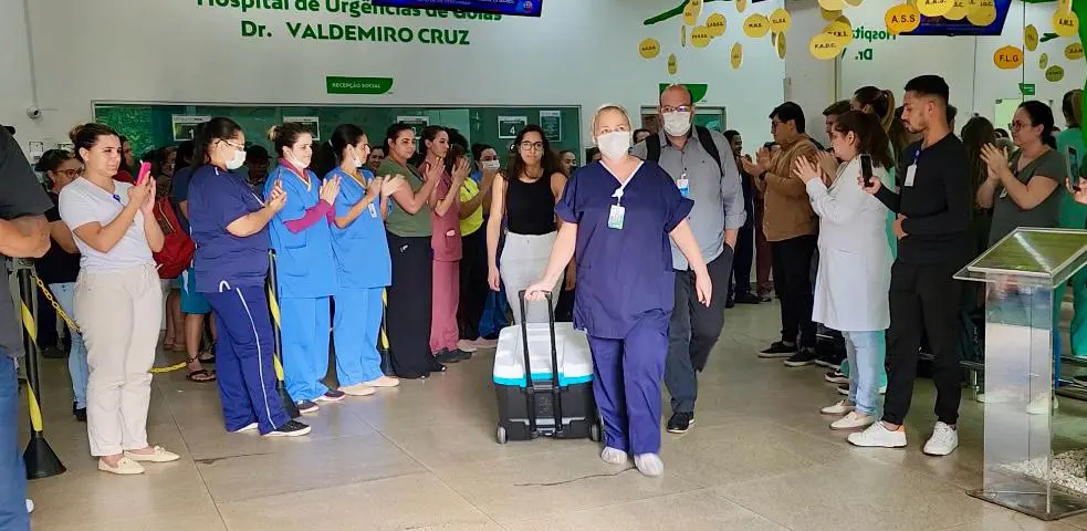 Equipe do Hugo realiza captação de coração e outros órgãos que vão beneficiar pacientes de Goiás e do Distrito Federal