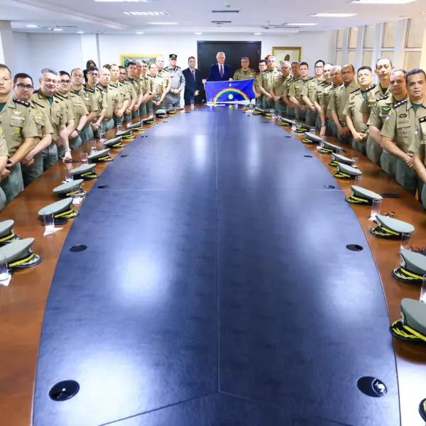 Caiado recebe militares de Pernambuco para apresentar trabalho das forças goianas de segurança