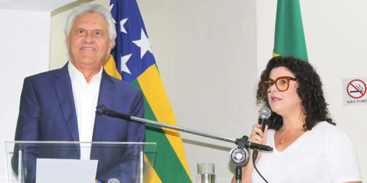 Caiado e Andréa Vulcanis no lançamento do programa de pagamento por serviços ambientais