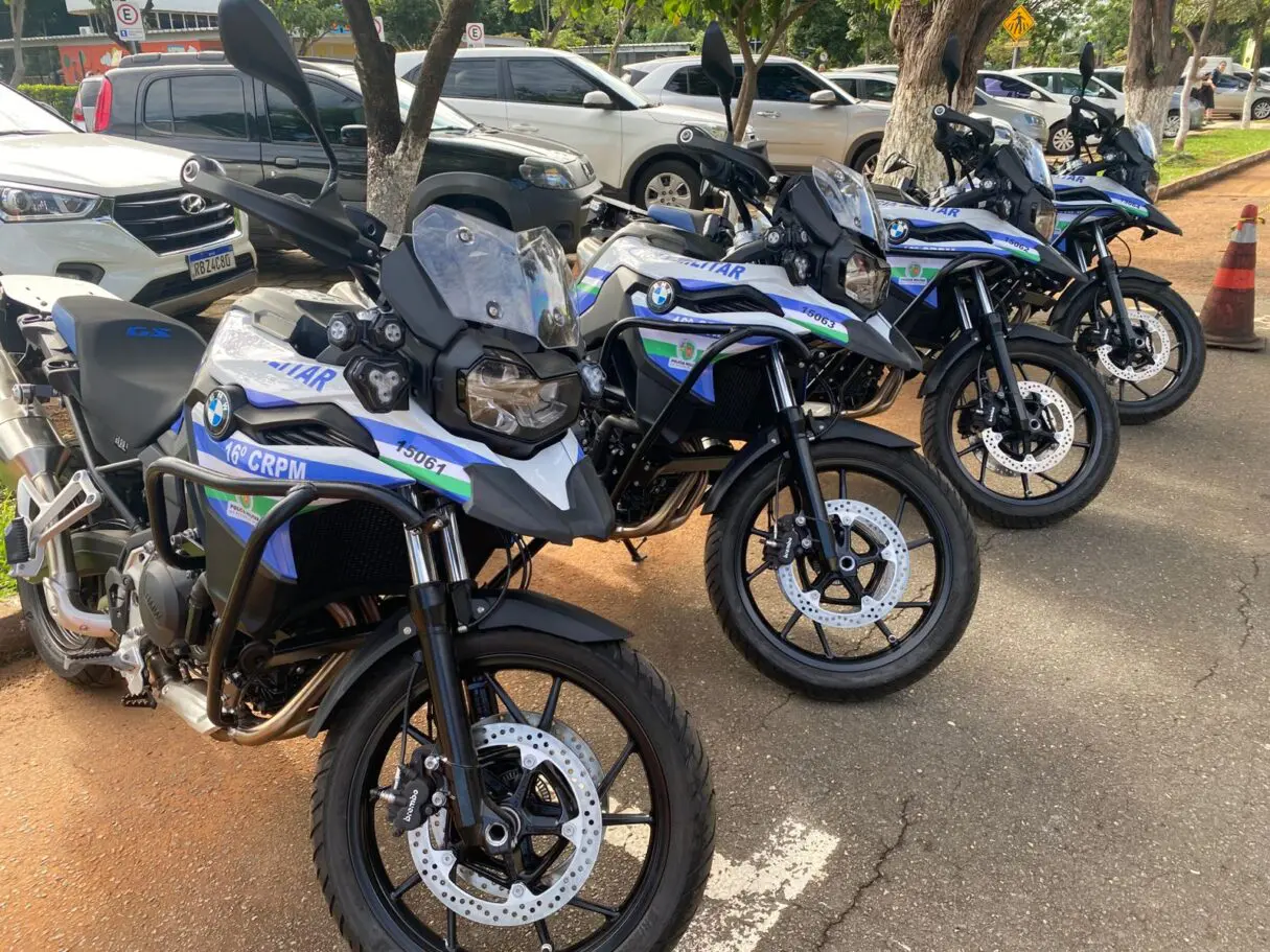 Motos entregues ao Batalhão de Trânsito de Tindade