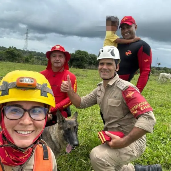 Bombeiros resgatam menino desaparecido em Campestre