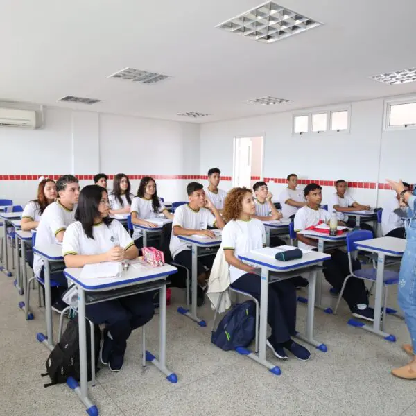 Sala de aula de escola estadual