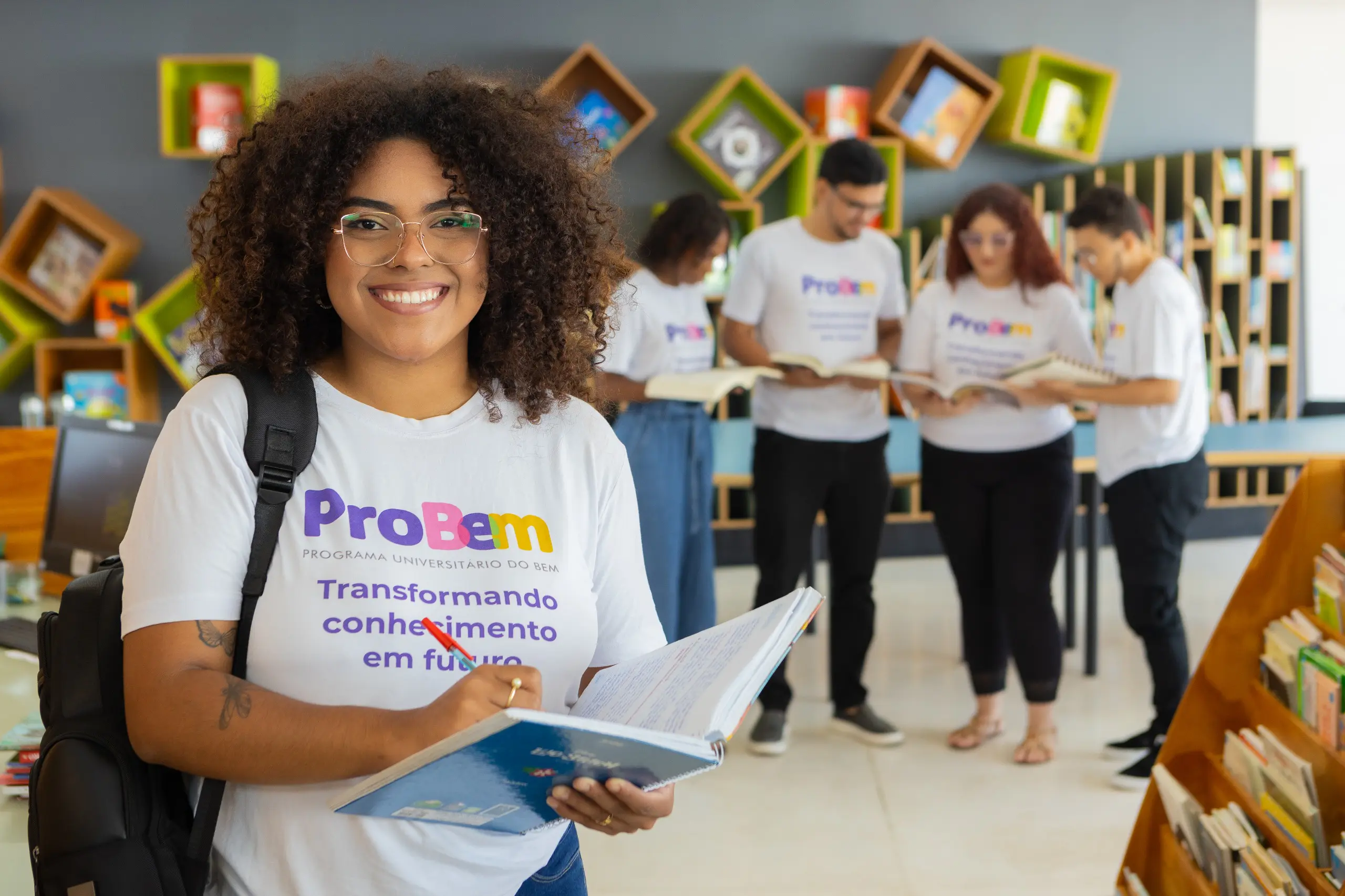 Estudante beneficiada pelo ProBem