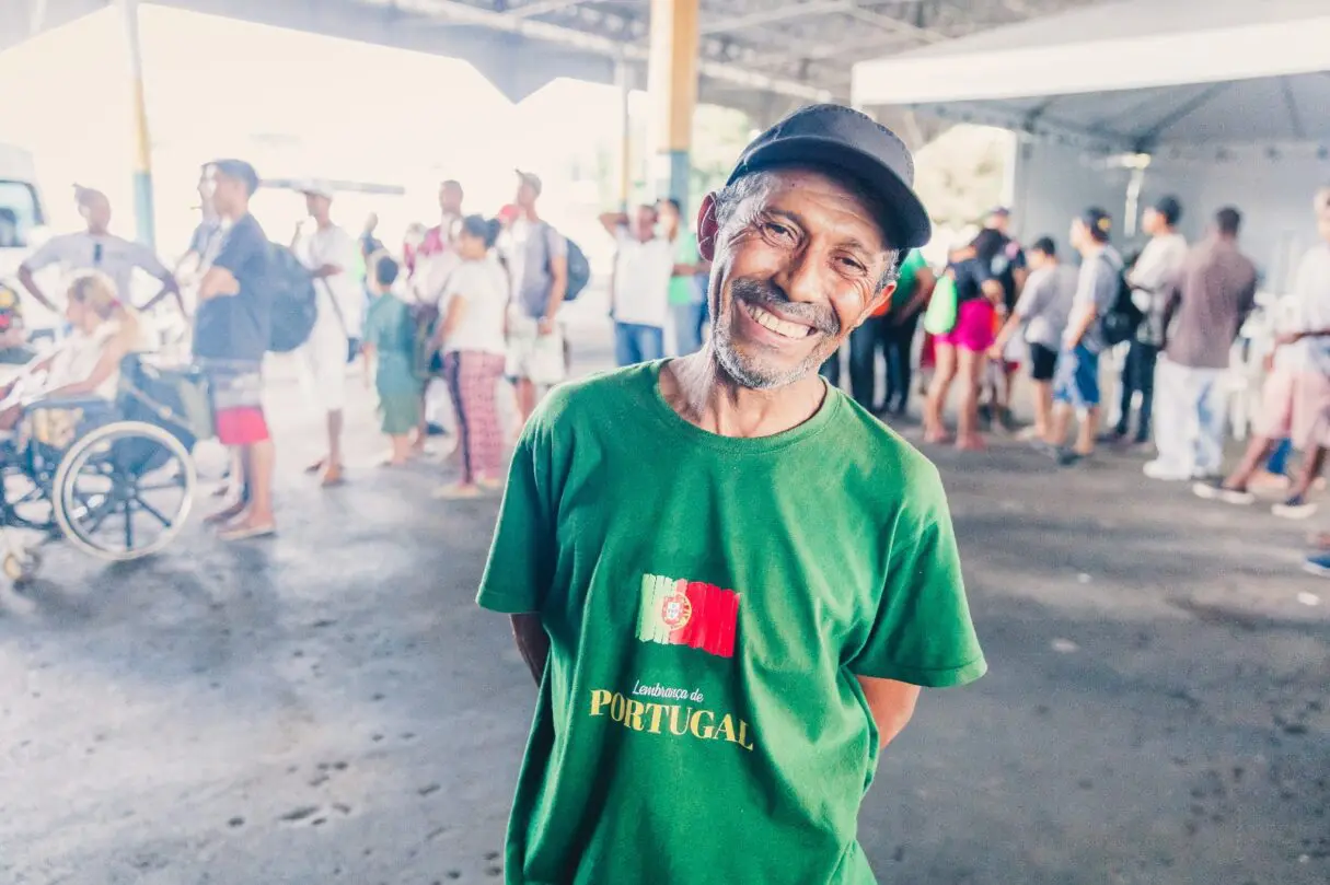 Pessoa atendida pelo programa Dignidade na Rua