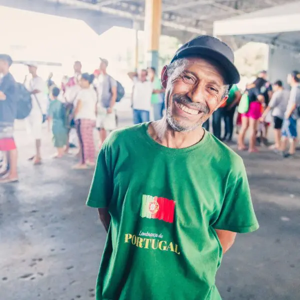 Pessoa atendida pelo programa Dignidade na Rua