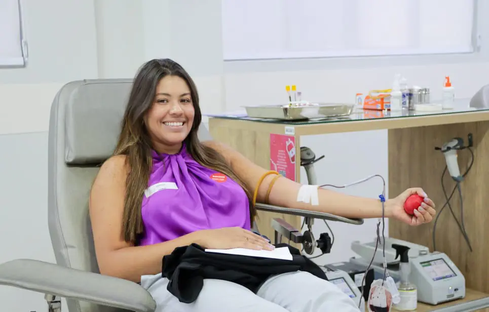 Doação de sangue na Rede Hemo