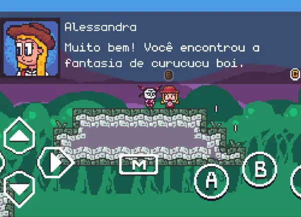 Imagem do game das Cavalhadas de Pirenópolis