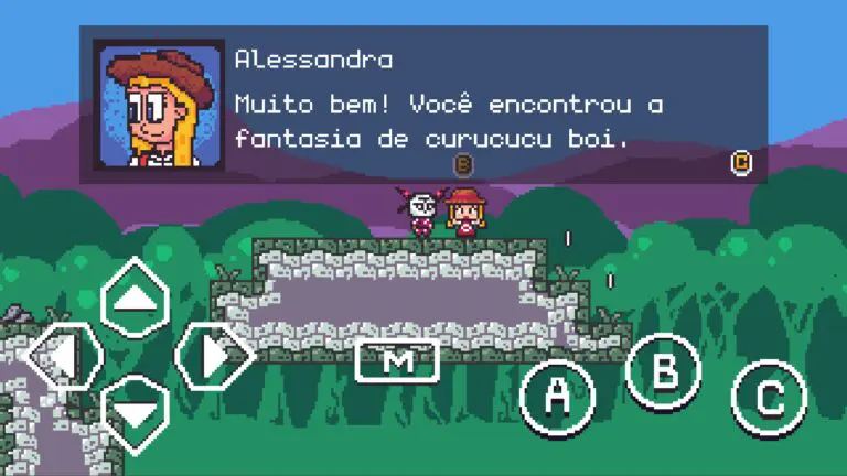 Imagem do game das Cavalhadas de Pirenópolis