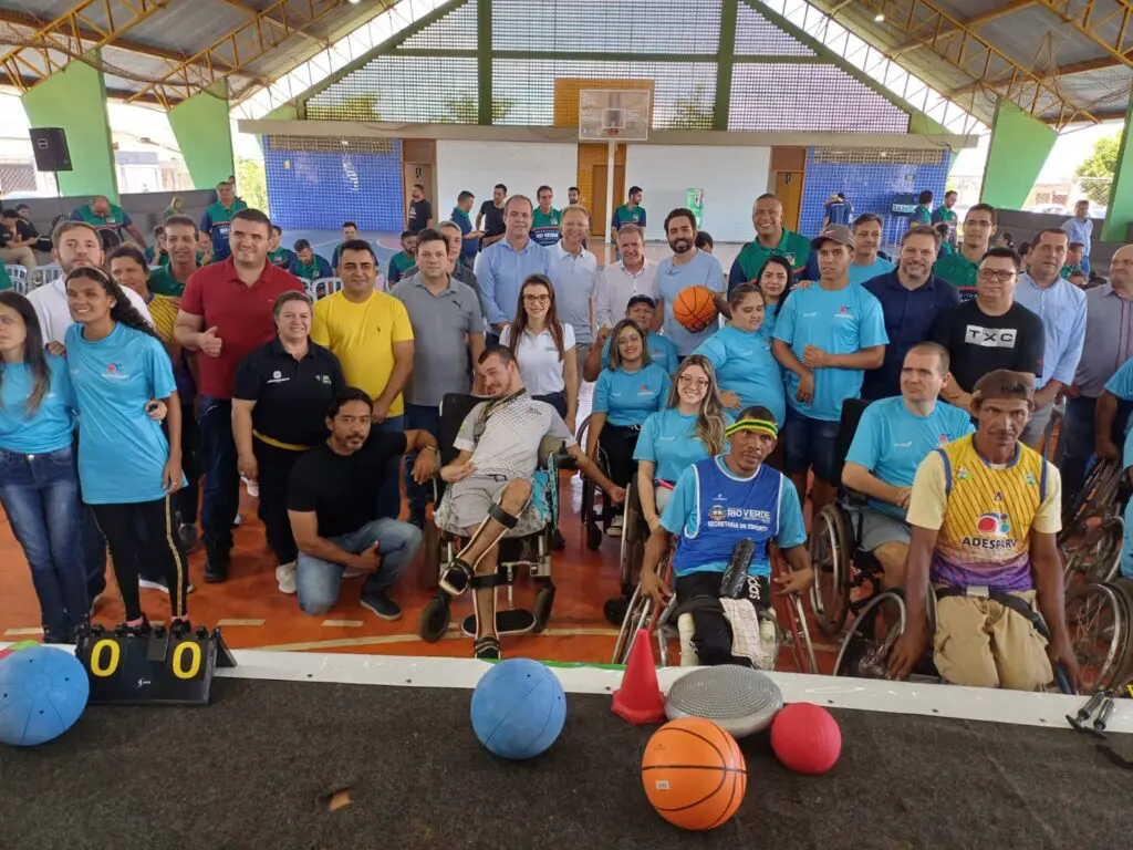 Evento de inauguração do Núcleo de Iniciação ao Esporte Paralímpico de Rio Verde